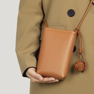 Genuine Leather Versatile Crossbody Small Shoulder Simple Texture Phone Bag For Women Fresh
