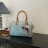 Blue with brown with pendant