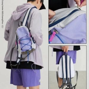 New Fashion Portable Folding Backpack for Women, Large Capacity Outdoor Trendy Leisure Travel Hiking Bag