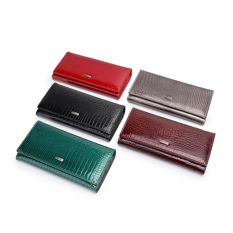 Fashion Magnetic Zippered Women's PU Leather Wallet (Long Version) - Image 5