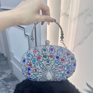 2026 New Diamond Set Handbag Wedding Shoulder Crossover Banquet Party Bag