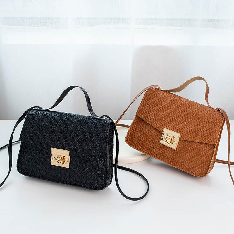 Fashion Embossed For Women Fresh Sweet Drawstring Crossbody Shoulder Small Square Bag