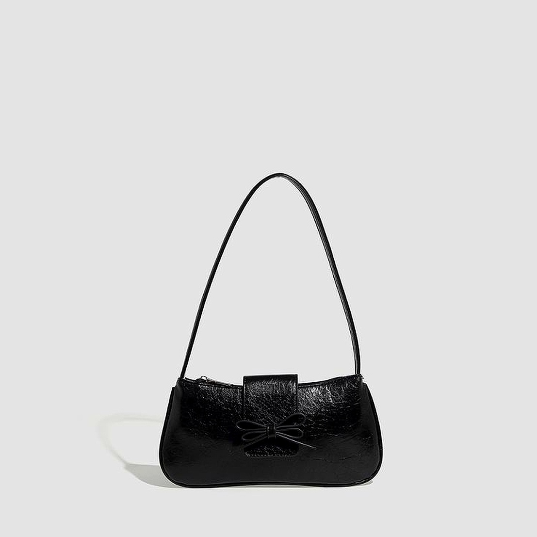 Shoulder With Butterfly Accent And Top Handle In Soft PU For Everyday Elegance Mini Square Clutch , Handbag, Women's - Image 7