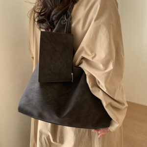 Casual Large-capacity For Women, 2026 Winter New Commuter Shoulder Bag, Stylish Tote Bucket Bag
