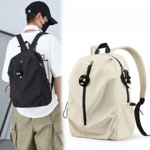 New Fashion Trend Casual Size Backpack Lightweight Men’s And Women’s Large-capacity Travel Bag With Pendant