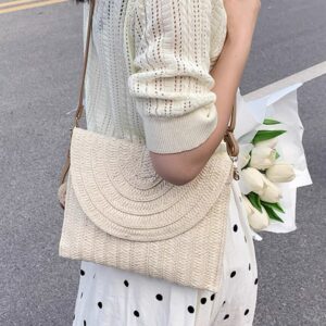 Bags Small Summer New Straw Women’s Envelope Beach Woven Single Shoulder Handbag Messenger Bag Women