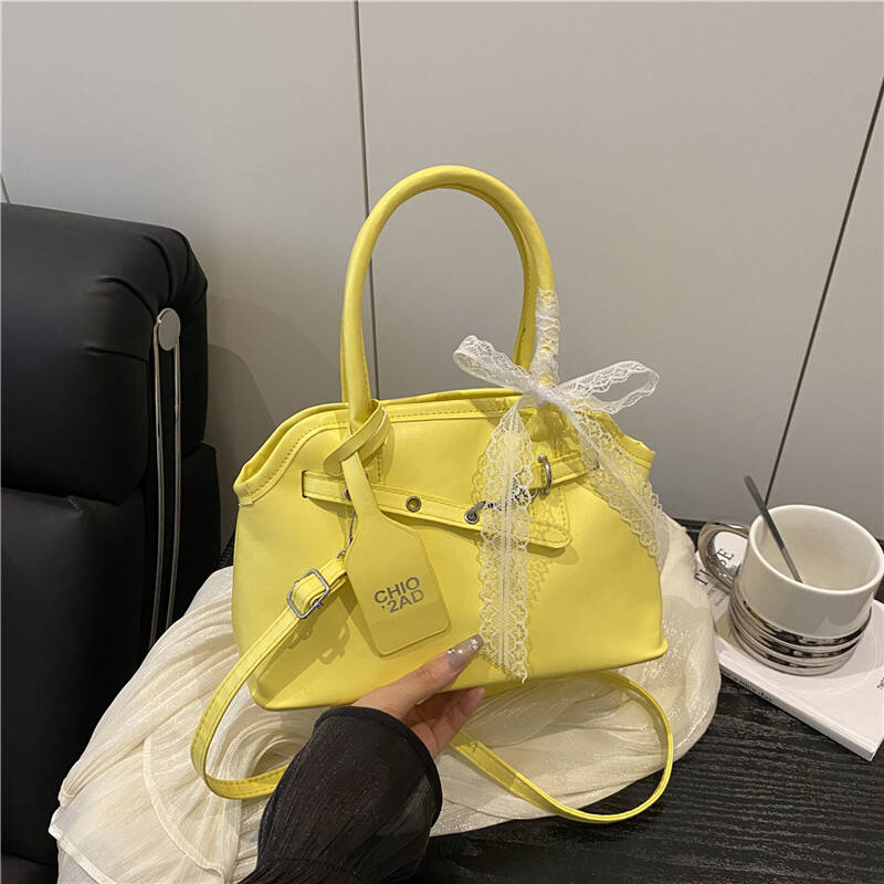 Pink Lace Bow Mini Satchel Bag Women Top Handle Adjustable Crossbody Daily Handbag - Image 8