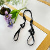 Solid black strap