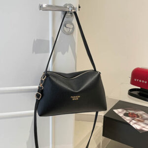 Fashionable High-End Soft Leather Handbag For Women, Versatile Casual Simple Shoulder Bag, Office Commute Niche