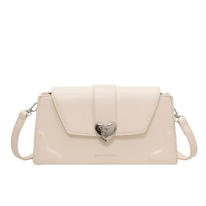 2026 new small square women’s simple crossbody with heart niche design shoulder bag