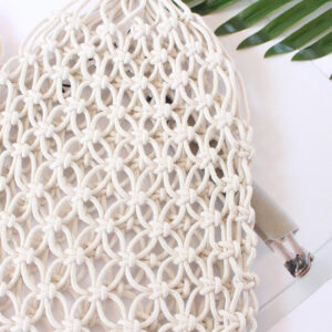Straw New Single Shoulder Women’s Ins Same Beach Woven Chic Korean Style Fishnet Bag Fashion Simple Trend