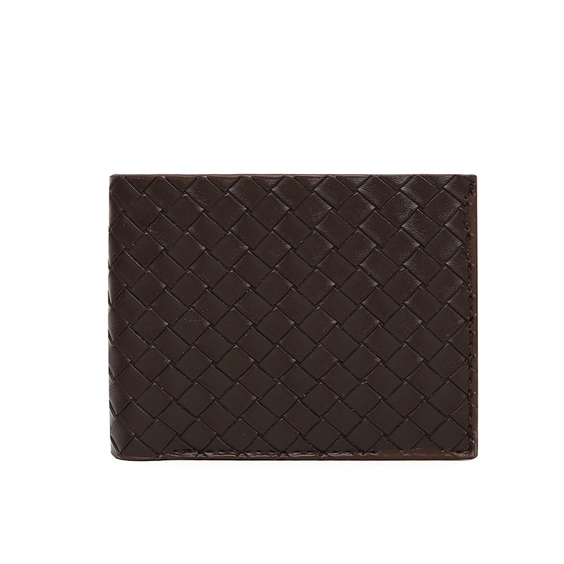 Woven Short Youth Card Wallet Multi-function Horizontal Men's Bag - Image 5