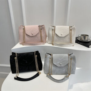 Korean Style Light Luxury Handbag Small Square For Women 2026 Summer New Simple Fashionable Shoulder Chain Crossbody Bag
