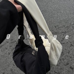 K Women’s Crossbody New Style, Large Capacity Dumpling Bag, Down Cotton, Simple And Versatile Shoulder Bag.