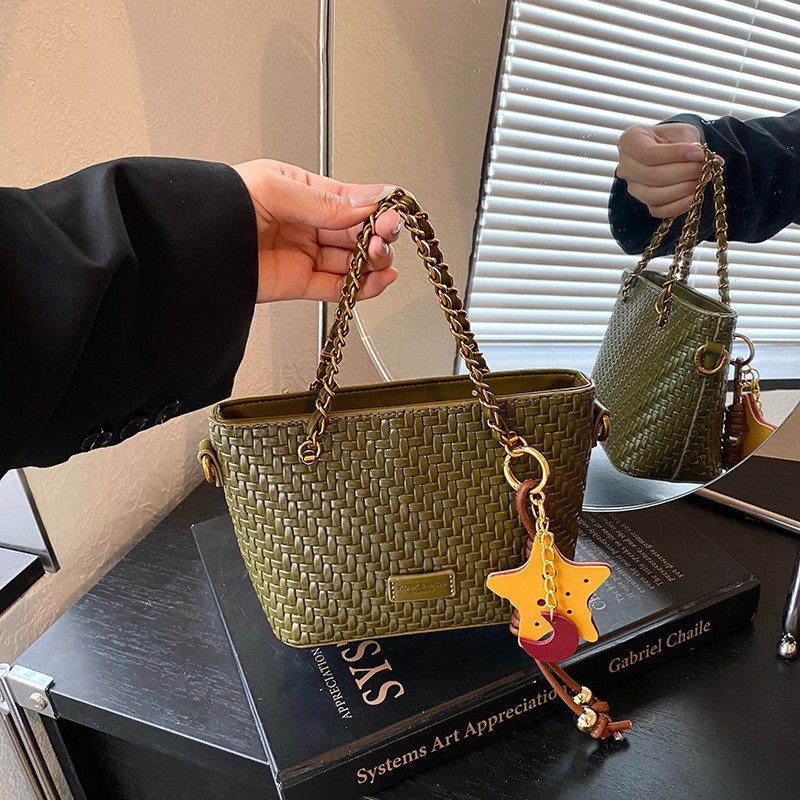2026 New Premium Women Bucket Bag, Unique Textured PU Leather Handbag, Versatile Casual Shoulder Crossbody Purse - Image 2