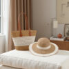 Hat bag set card color white