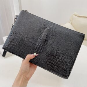 Maufacturer Me’s Hadbag Casual Large Capacity Soft Leather Busiess Embossed Wallet Social Bag For Youg