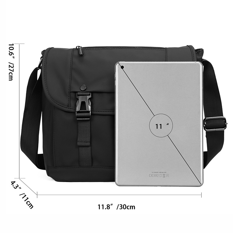 New crossbody mailman bag, anti splash retro workwear style shoulder bag - Image 2