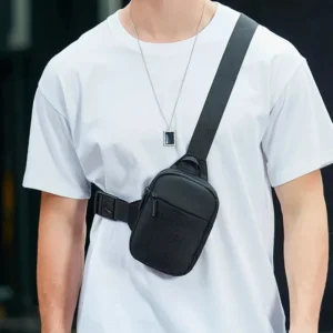 New Japanese Mens Chest Bag Fashion Small Canvas Shoulder Crossbody Bags For Man Mini Cloth Sling Sport Cross Phone