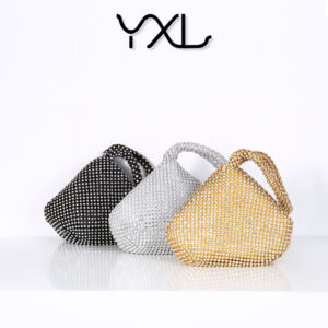 Fashion With Rhinestones Handmade Banquet Versatile Evening Landmine Clutch Handbag Women’s Bag