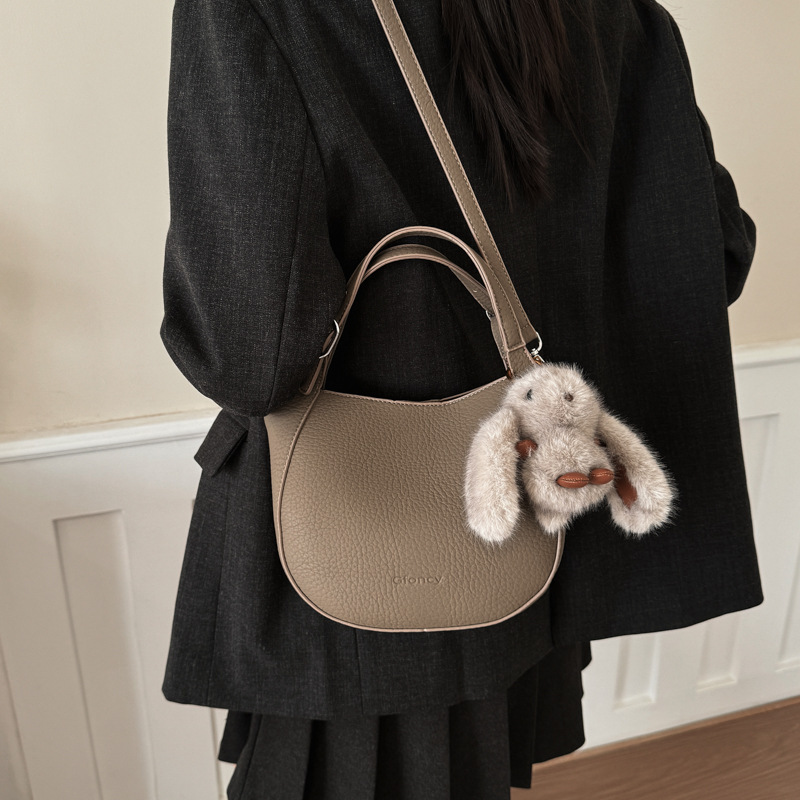 Women's Stylish Versatile Small Crossbody Handbag Shopping Basket Niche Design New Fashion Bucket Bag - Image 5