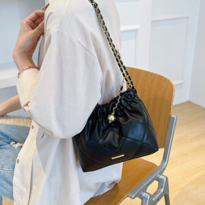 High-Quality Texture Small For Women 2026 New Summer Quilted Chain Internet Celebrity Trendy Shoulder Bucket Bag
