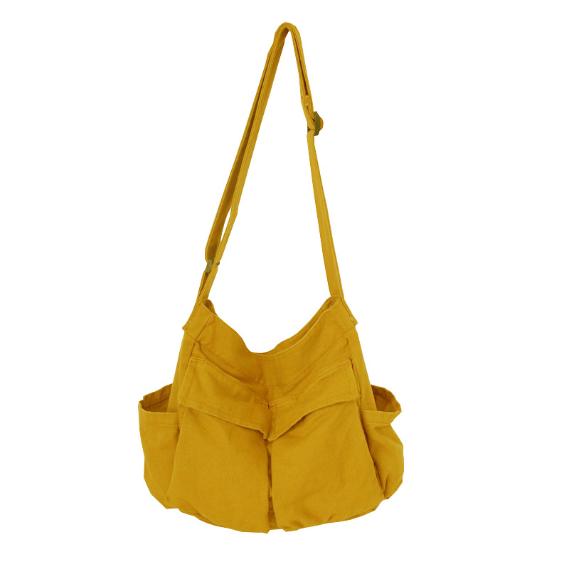 Retro Tooling Style Women's Shoulder Messenger Ins Canvas Large Capacity Literary And Leisure Bag Women - Image 4