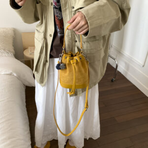 Fashion Drawstring Handbag Versatile Bucket For Women 2026 Autumn Winter New Commuter Shoulder Trendy Crossbody Bag