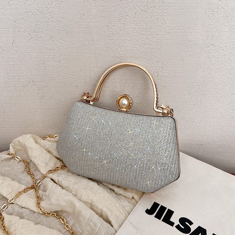 Fashionable Evening Chain High-Quality Women's Unique Handheld Shiny Bag - Image 7