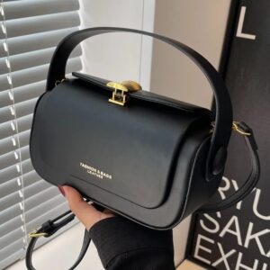 Women’s Diagonal Straddle 2026 New Solid Color Fashion Square Handbag High Quality Texture Retro Casual Shoulder Bag
