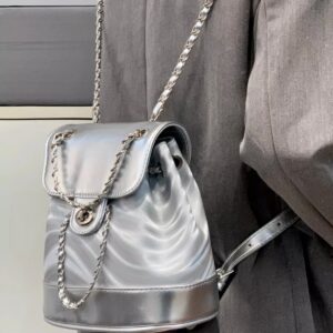 Chain For Women New 2026 Design Sense Niche Summer Water Ripple Super Popular Fashion Women’s Bag Travel Backpack