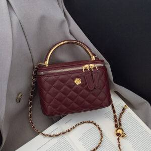 Rhombus Chain Handbag Women’s Autumn New Personalized Box Foreign Style Casual Shoulder Messenger Bag