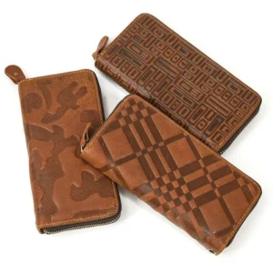 New Men’s Genuine Long Crazy Horse Leather Envelope Wallet Large Capacity Clutch For Men