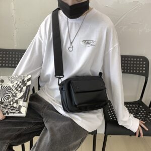PU Single Shoulder Trendy Brand Men’s Crossbody 2026 New Messenger Fashion Ins Style Phone Bag
