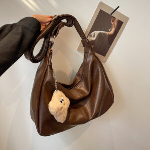 Versatile Ins-style Crossbody For Women, 2026 New Trendy Autumn And Winter Vintage Tote Bag, College Style Casual