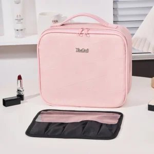 designer Free Shipping New Large Capacity Portable Makeup Box With For Womens Pink Travel Cosmetics Storage Bag