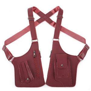 Vest Fashionable Chest Outdoor Leather Underarm Shoulder Sports Casual Crossbody Bag, Men’s Bag