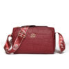 Crocodile Pattern - Maroon Red