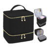 Bamboo pattern black cotton