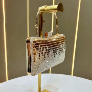 New Women’s With Diamonds, Evening Dress Single Shoulder Crossbody Bag, Socialite Fashion Handbag