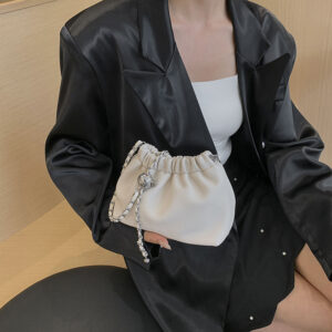Sense wholesale small women’s bags 2026 autumn popular new style pebbled chain bucket single shoulder crossbody bag