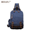 Deep blue single shoulder