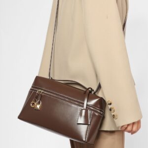 Women’s Bag retro niche portable one-shoulder crossbody lunch box bag LP same style high-grade fashion simple all-match