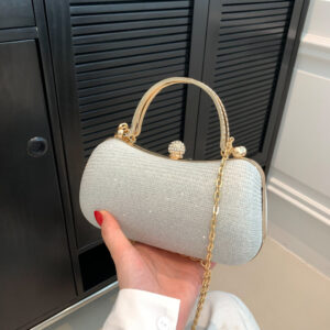 New Evening Trendy Women’s High-end Handbag Small Lock Buckle Single Shoulder Chain Crossbody Bag For Women