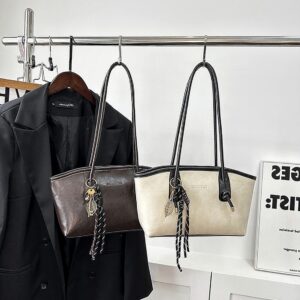 High-Quality Vintage Large Capacity For Women 2026 New Summer Commuter Shoulder Handheld Tote Bag