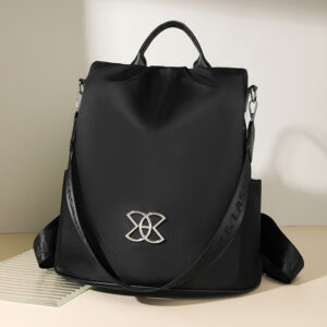 Backpack Commuting Travel Zipper Closure Oxford Fabric Material Large Capacity Multi-compartment Urban Minimalist Style