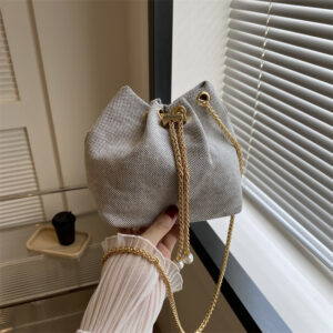 2026 Spring Summer New Fashion Woven Handbag Shoulder Crossbody Bucket Women’s Bag Supports Wholesale And Mixed Orders