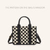 Solid black checkered pattern