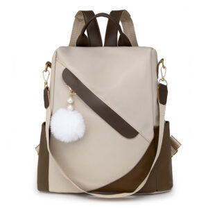 Anti Theft Women’s New Fashionable Soft Leather Large Capacity Travel Backpack, Dual-use Single Shoulder Backpack