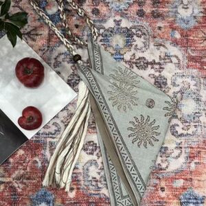 Casual Bohemian Style Tassel Linen Rope Braid Shoulder Crossbody Bag For Women